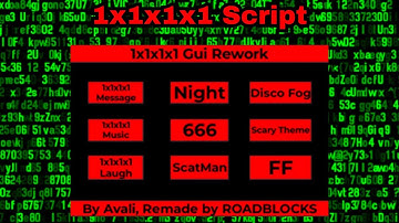 1x1x1x1 Script Showcase [DESTROY SERVER, MUSIC AND MORE]