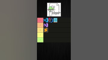 Code Editors/IDEs Tier List in 60 Seconds #codeeditor #codeeditors #codeide #codeides #tierlist