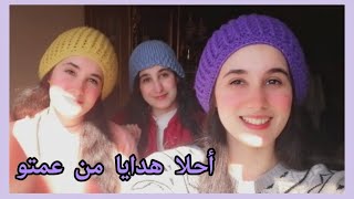 عمتو عملت لينا حاجات حلوه اوي بنفسها (Scarfs & beanies) ??