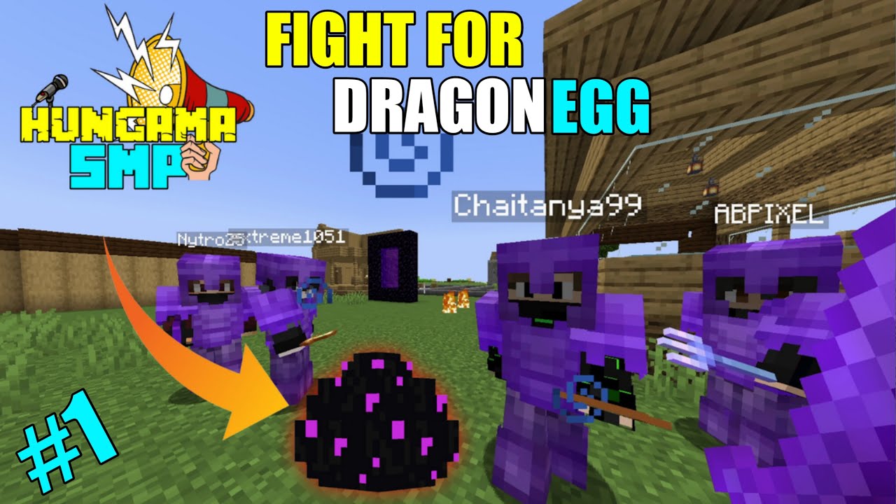 BIG FIGHT FOR DRAGON EGG HUNGAMA SMP [S-1 PART 1]