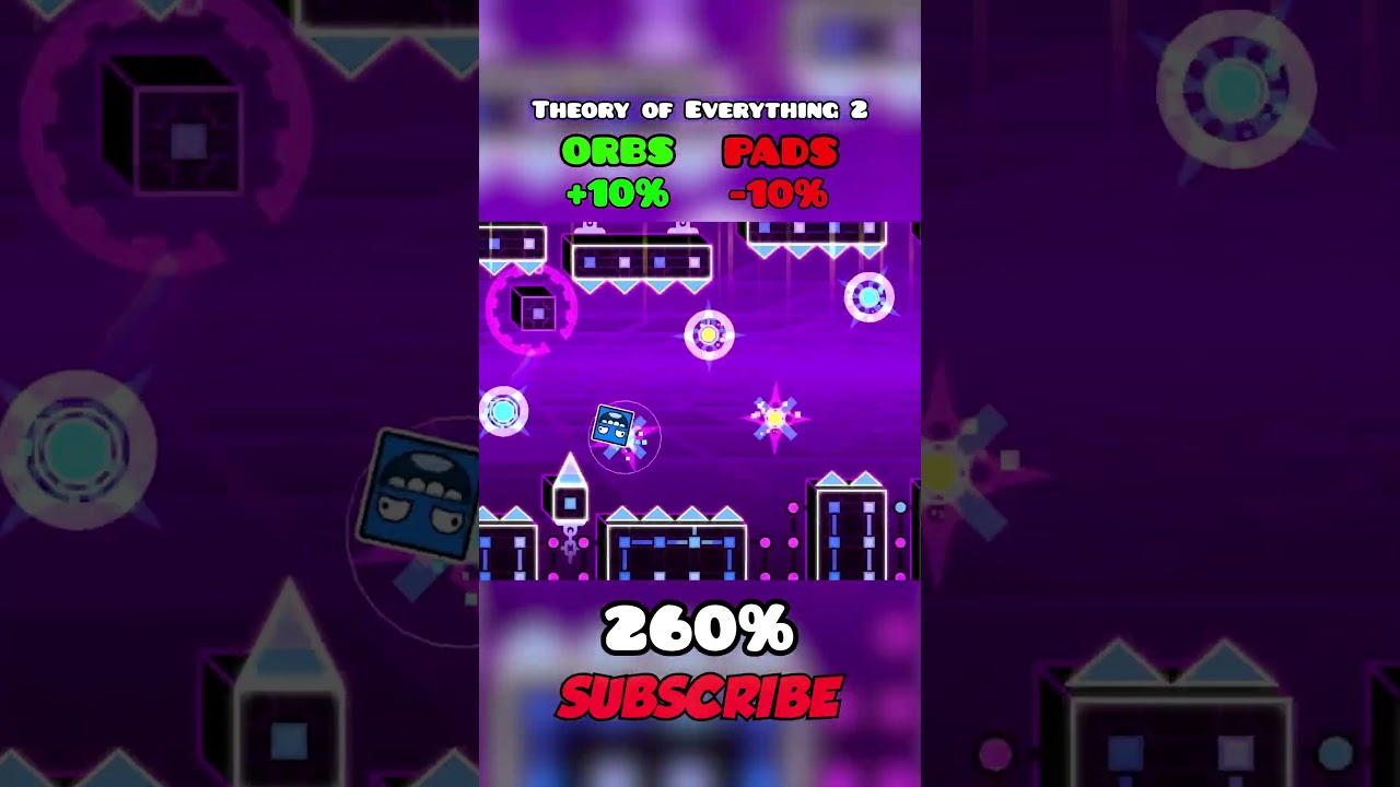Theory of Everything 2 with Speed Modifiers #geometrydash