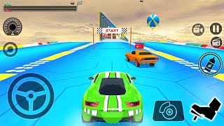 Impossible Car 3D - Green Car Driving Quick Race 1vs1 Car - Impossible Stunt Simulator Gameplay