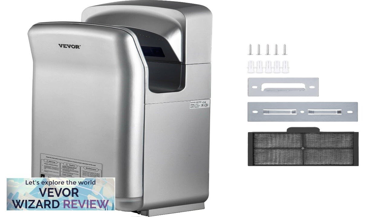 VEVOR Jet Hand Dryer Premium Electric Commercial Blade Hand Dryer ABS Air Review