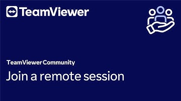 How to join a remote session in TeamViewer Remote