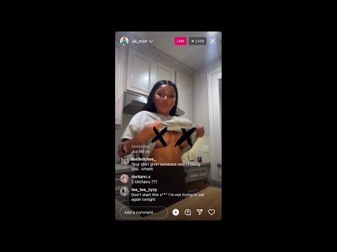 Jai_nice nip slip on Ig live