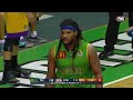 Jordair Jett Block on Rhys Carter