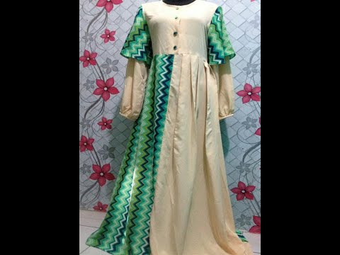 Review Produk Gamis Warna  Kuning  Gading  Dan Hijau Part 2 