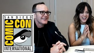 Marvels Agents Of Shield Clark Gregg U0026 Chloe Bennet Talks Season 3 Comiccon 2015