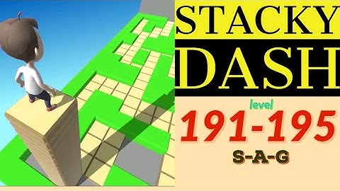 STACKY DASH level 191 192 193 194 195 gameplay