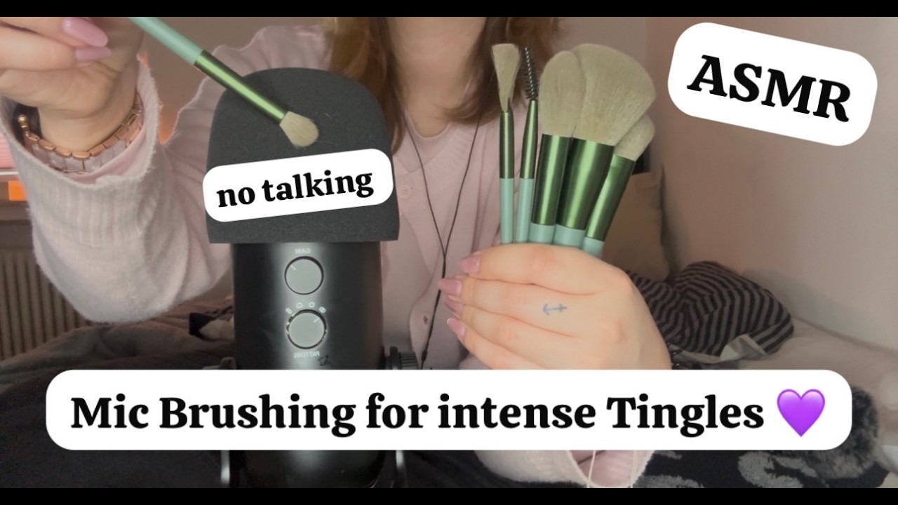 ASMR Pure Mic Brushing For Intense Tingles No Talking 💜 - YouTube