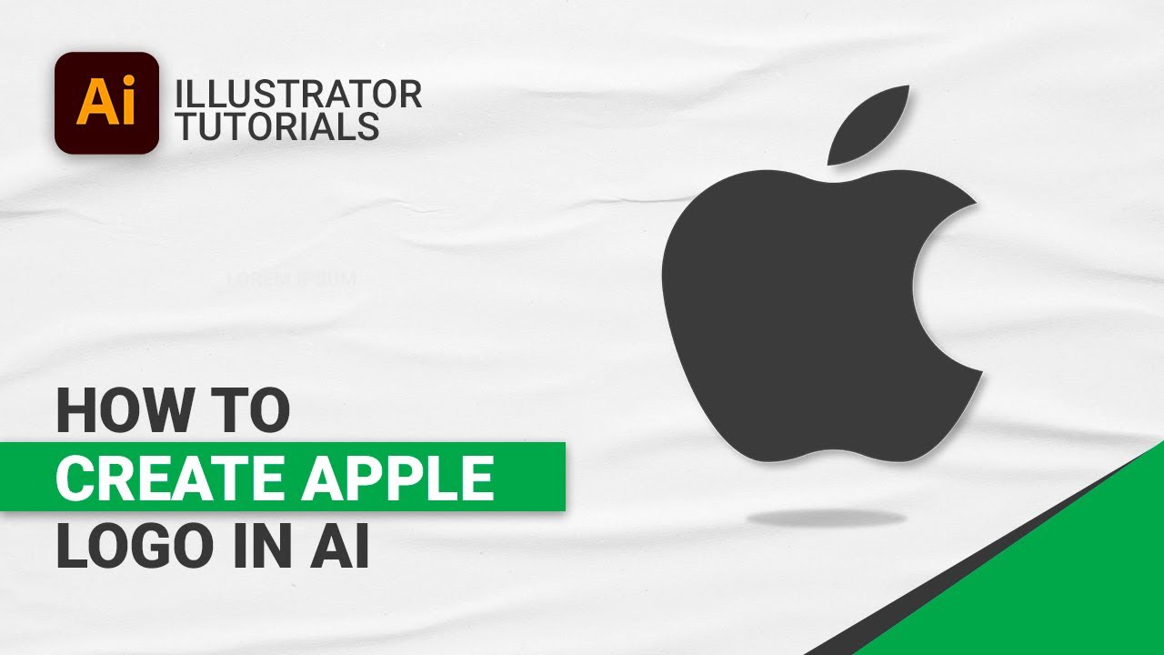 How To Create Apple Logo in Adobe Illustrator - YouTube