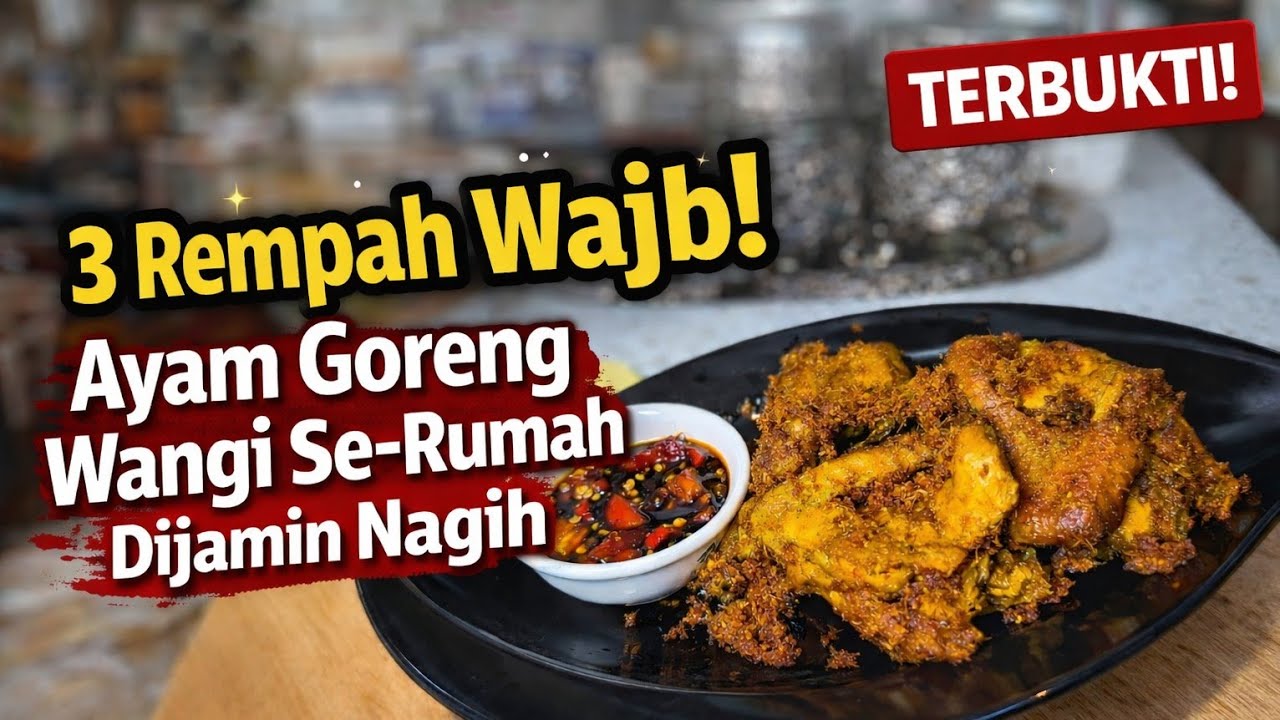 Menu Buka Puasa Anti Ribet! Ayam goreng 3 rempah.Hemat Waktu & Budget. Keluarga Pasti Suka