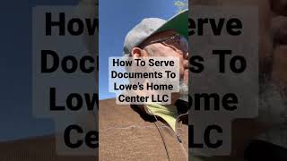 We serve documents to Lowe’s Home Center LLC #becomeaprocessserver