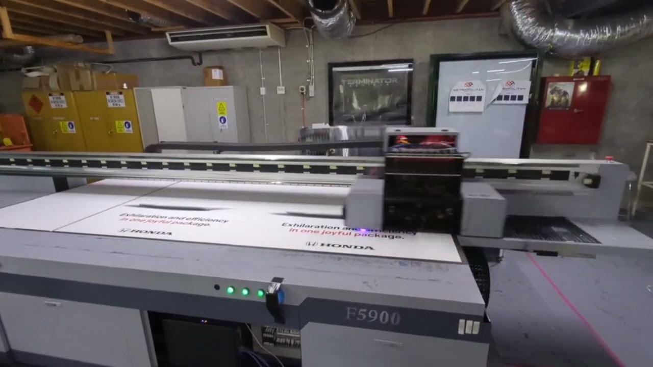 JHF F5900 Super Wide UV Flatbed Industrial Printer. 