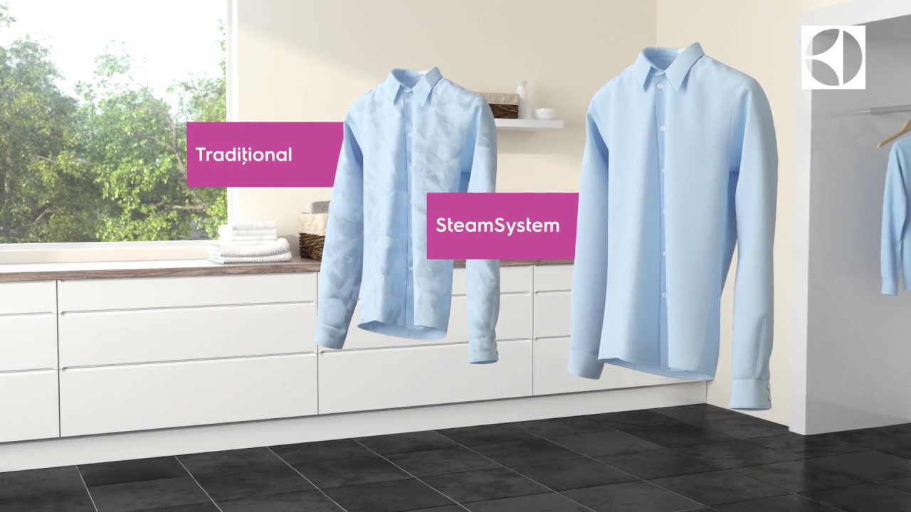 Haine mai usor de calcat cu SteamSystem de la Electrolux