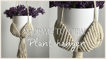 DIY Tutorial  macrame plant hanger * संयंत्र हैंगर * PORTA MACETAS * 植物衣架