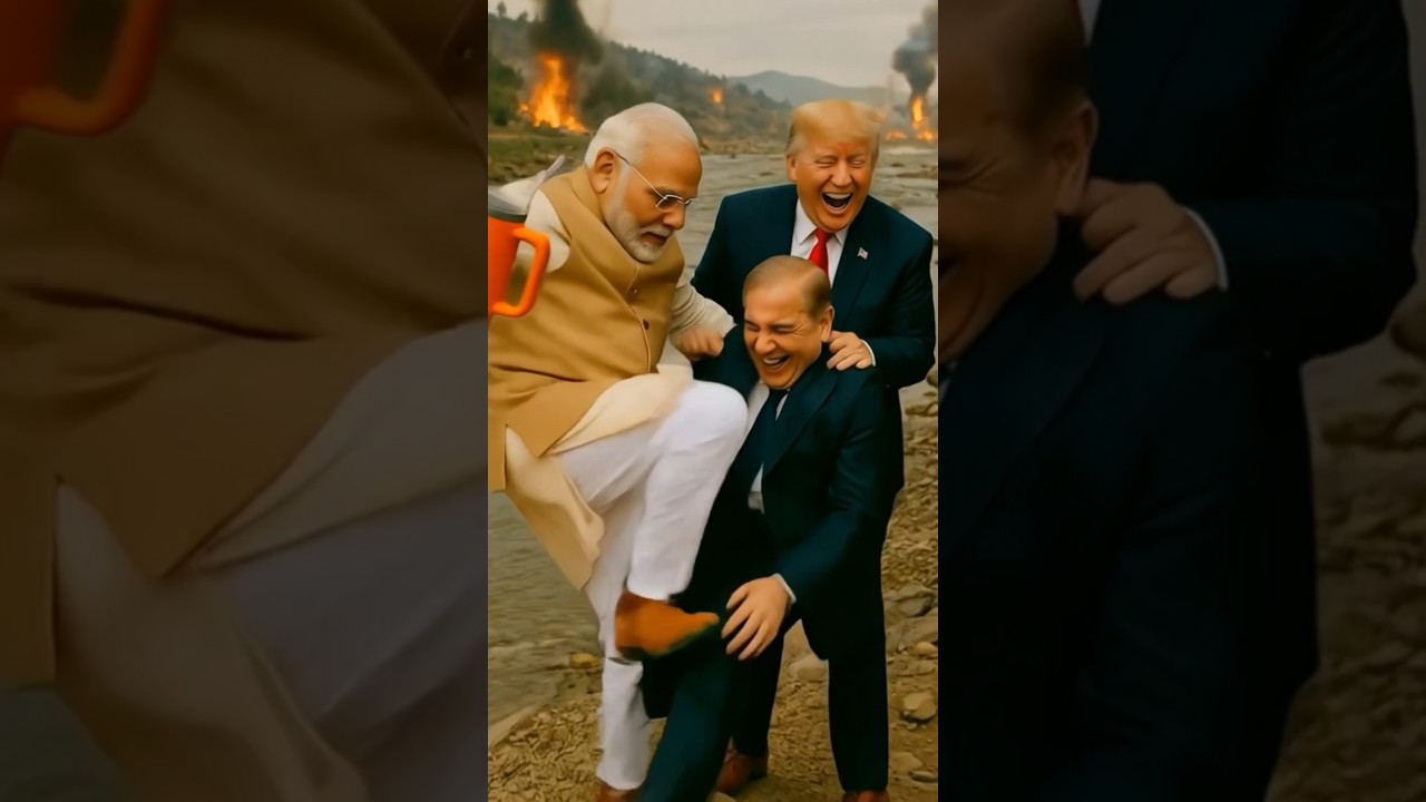 Modi fight trump ai video 