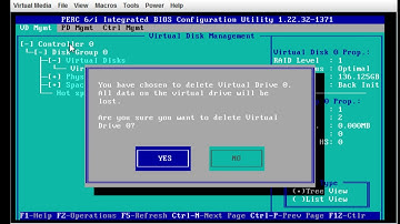 How to Configure a RAID on a Dell PowerEde R710 R610 Server PERC6i