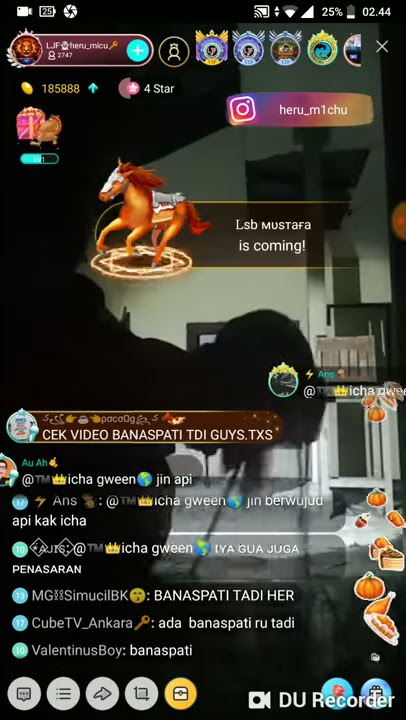 Penampakan Banas Pati di rumah kosong ( Heru_Michu) Bigo live
