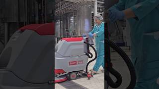 Поломоечная машина Bennett в работе на пищевом производстве ✔️ #поломоечнаямашина #machine