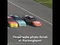 Todd Bodine wins a three-wide photo finish at Rockingham in 1995 #NASCAR