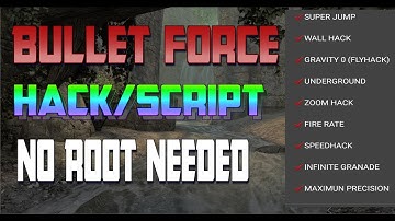 BULLET FORCE HACK ll NO RECOIL, BULLET SPEED, WALL HACK, WALL SHOOT ll GAME GUARDIAN SCRIPT