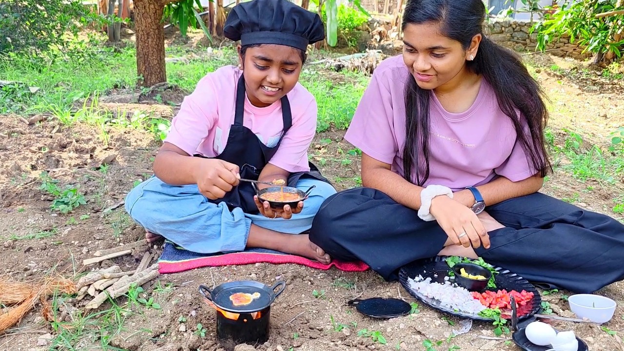 Miniature Viral Chicken Omelette 🐔 🍳 Kutty chef Diya 👩‍🍳 must try 😋 👌 cooking 