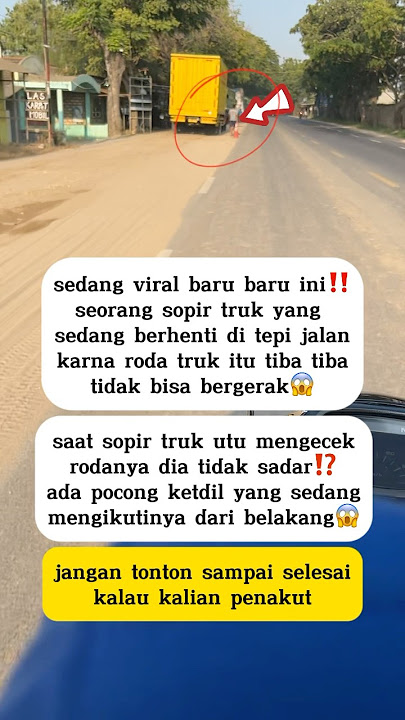 pocong kerdil yang kerap ganggu sopir😱#viral #viralvideo #trending #video #viralshorts #shorts
