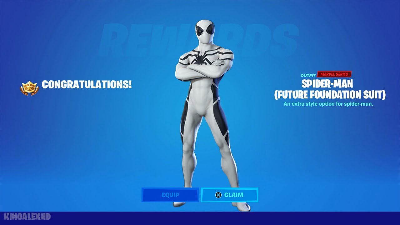 How To Get Spiderman Future Foundation Suit Style Skin FREE In Fortnite! (Spiderman Symbiote Skin)