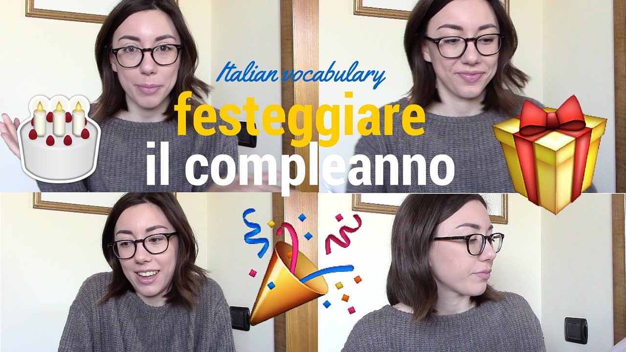 Festeggiare il compleanno (vocabulary) | Learn Italian with Lucrezia