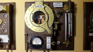 The Climatic Revelator - a working steampunk weather machine