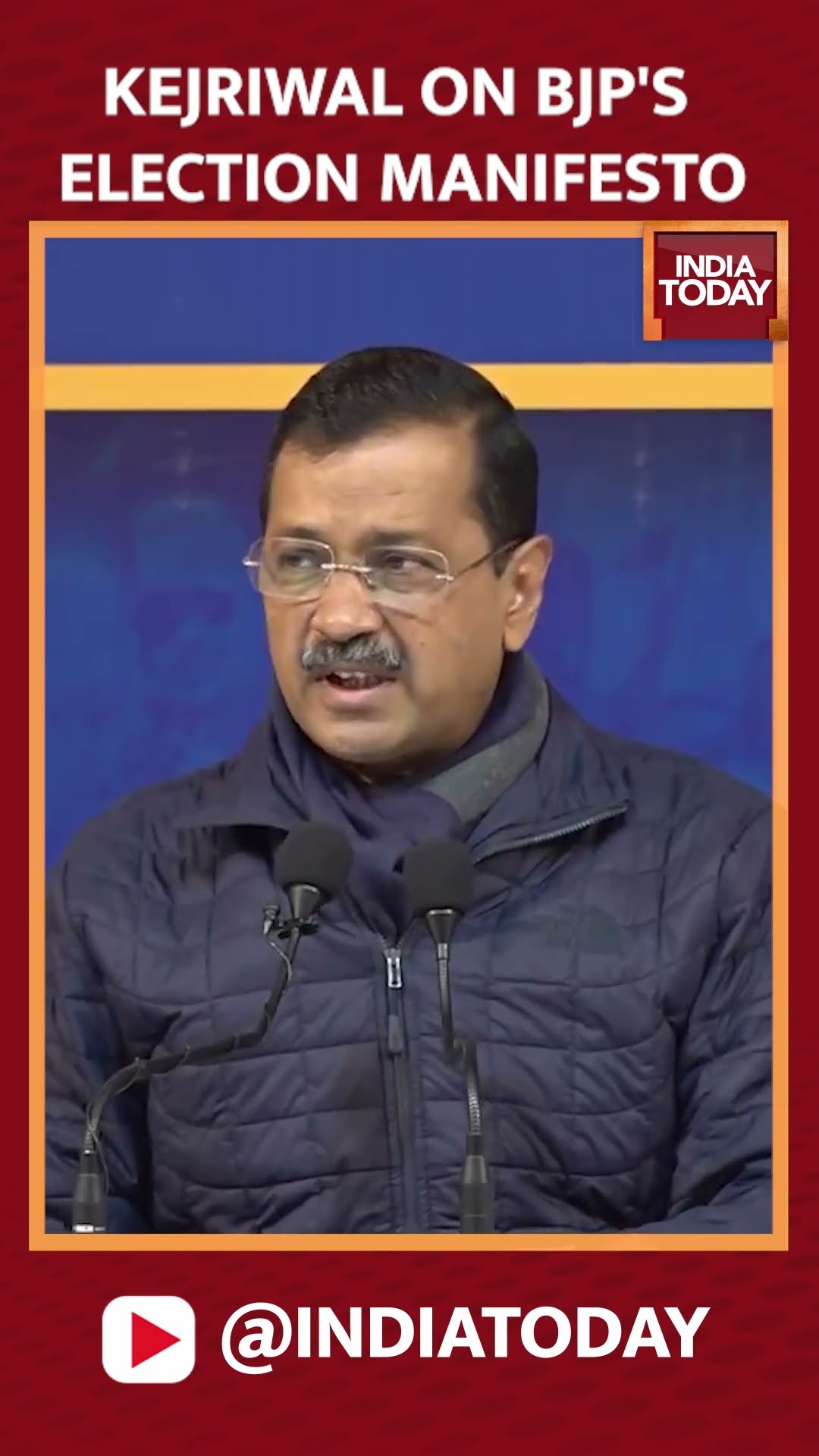 Arvind Kejriwal's Cheeky Reply On BJP's Manifesto For Delhi elections #shorts #delhielections2025