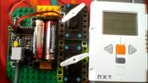 Lego Mindstorms NXT Robots, Java leJOS NXJ: Mindsensors NXTServo Support: Test 3 with 2 RC Servos