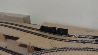 Running in N Gauge locos. Kingswear Castle and LMS  10001.