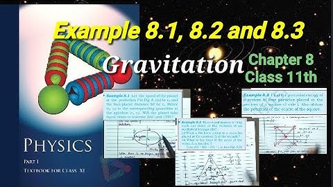Examples 8.1, 8.2 and 8.3 | Class 11th | physics |Chapter 8 | Gravitation |