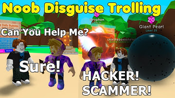 Noob Disguise With Shiny Gryphon & Shiny Giant Pearl! Nice Became  Bully! - Bubble Gum Simulator