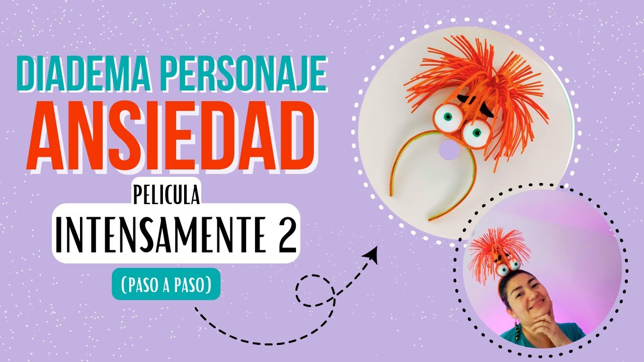 Como hacer la Diadema de ANSIEDAD de la pelicula INTENSAMENTE 2 - YouTube