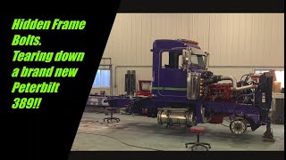 How to counter sink frame bolts on a Peterbilt.