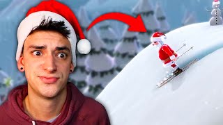 EXTREME SANTA CLAUS SKIING?! (Santa's Slippery Slope)