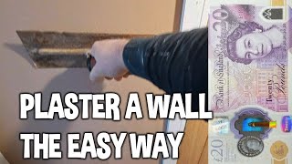 HOW TO PLASTER A WALL STEP BY STEP