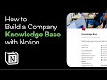 How to build a company knowledge base with notion