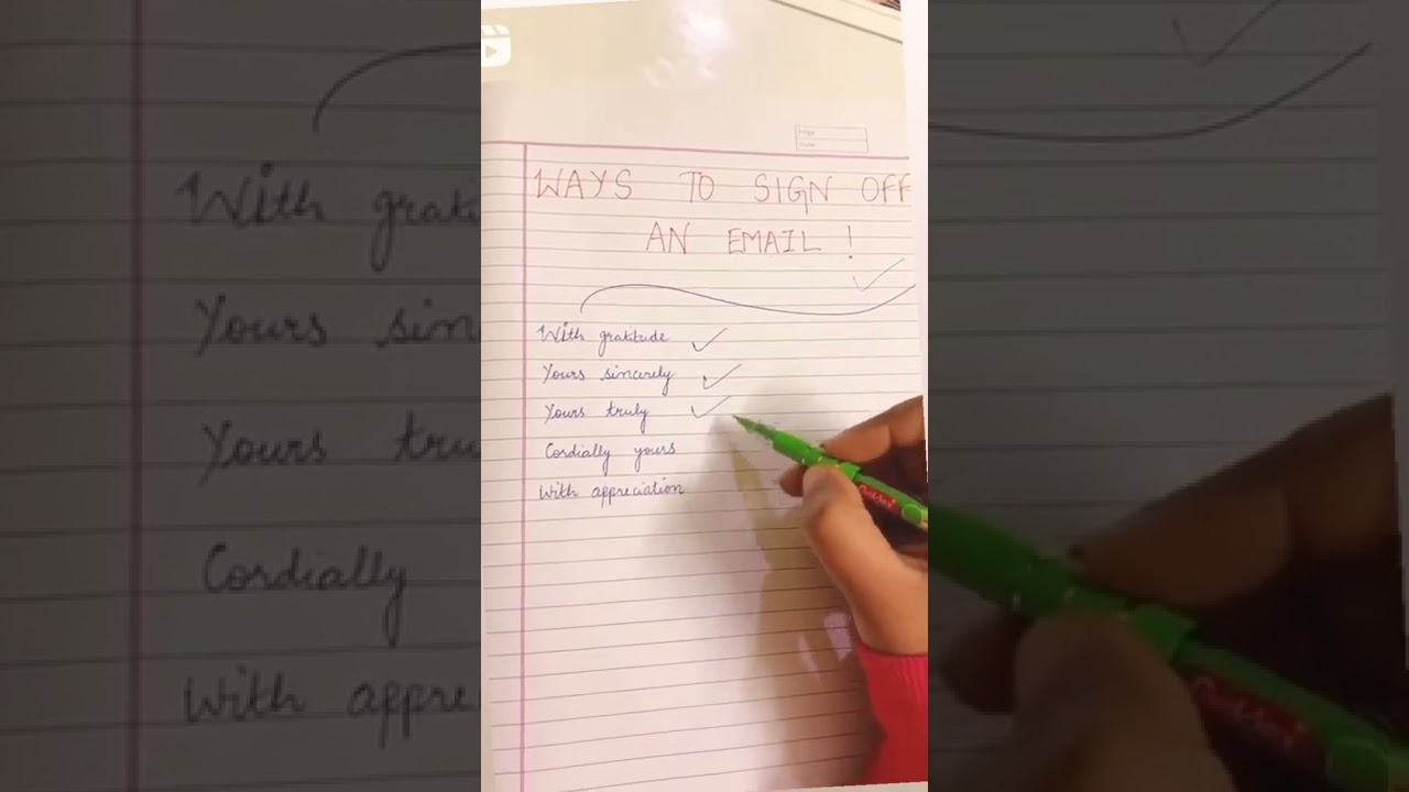 Phrases used in the end of the email. ||How to end an email || Ways to sign off an email