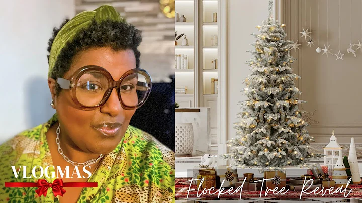 VLOGMAS 2025 EP 1🎄Decorating My White Flocked Christmas Tree|YitaHome Review + Cozy Holiday Setup