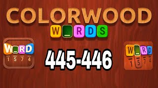 COLORWOOD WORDS Cryptogram level 445 446
