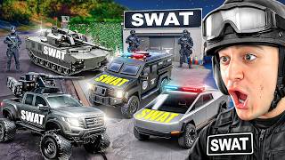🚨ROBANDO COCHES MILLONARIOS del SWAT en GTA 5 !!👮‍♂️🚨
