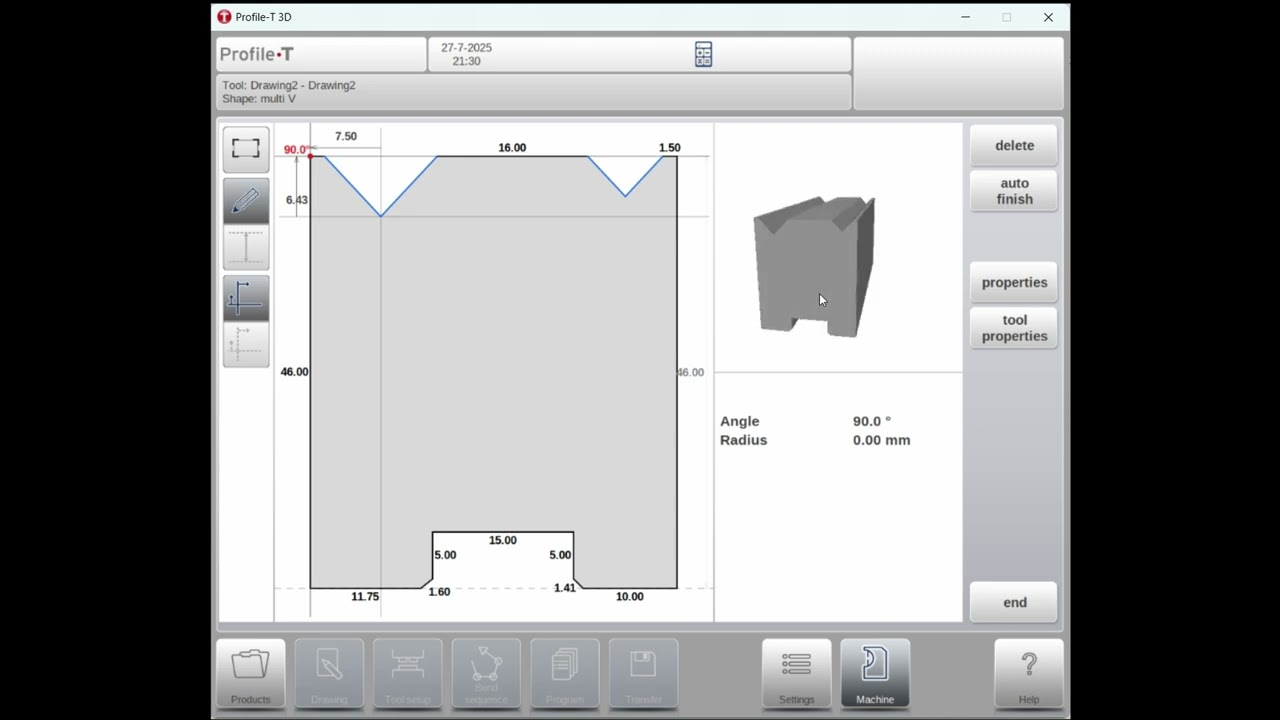 DA-69T Offline Software | Lower Tool DXF File Import Tutorial