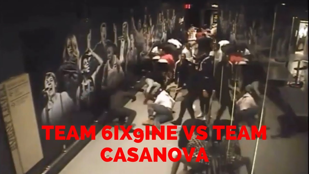 Team 6ix9ine VS Team Casanova   Fight  Barclay Center