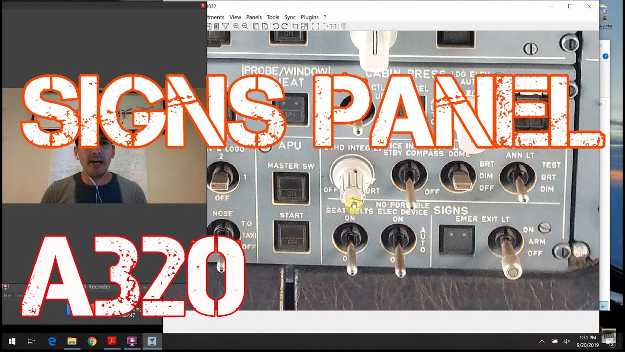 Airbus A320 Cockpit Tour 29 Signs Panel What do all those buttons