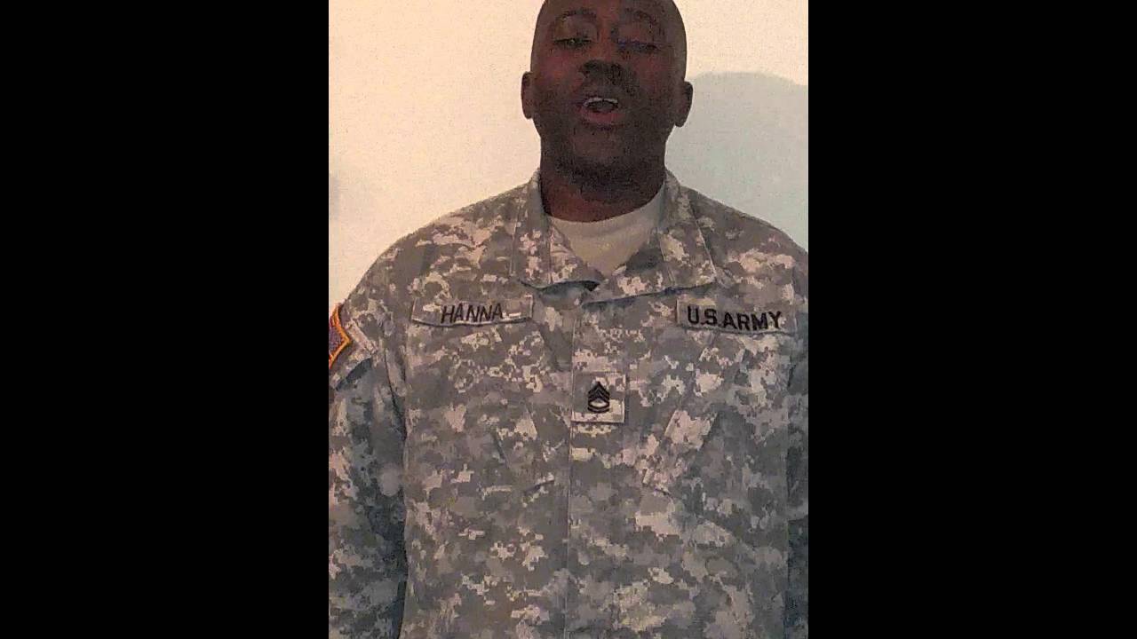 SFC Hanna sings "America the Beautiful"