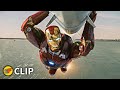 Iron man carries the nuke  hulk saves iron man scene  the avengers 2012 movie clip 4k